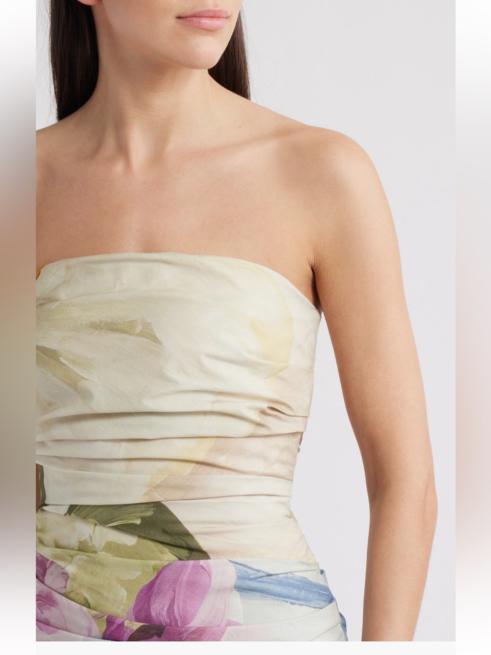 Acler Nershall Print Strapless Gown NWT - Picture 4 of 5